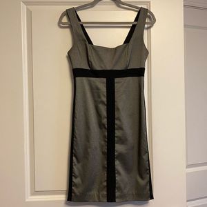 Bebe Black and Grey Mini Dress